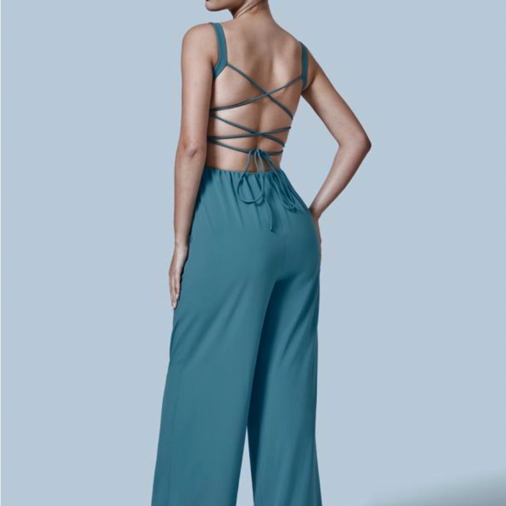 Elegant Teal Jumpsuit